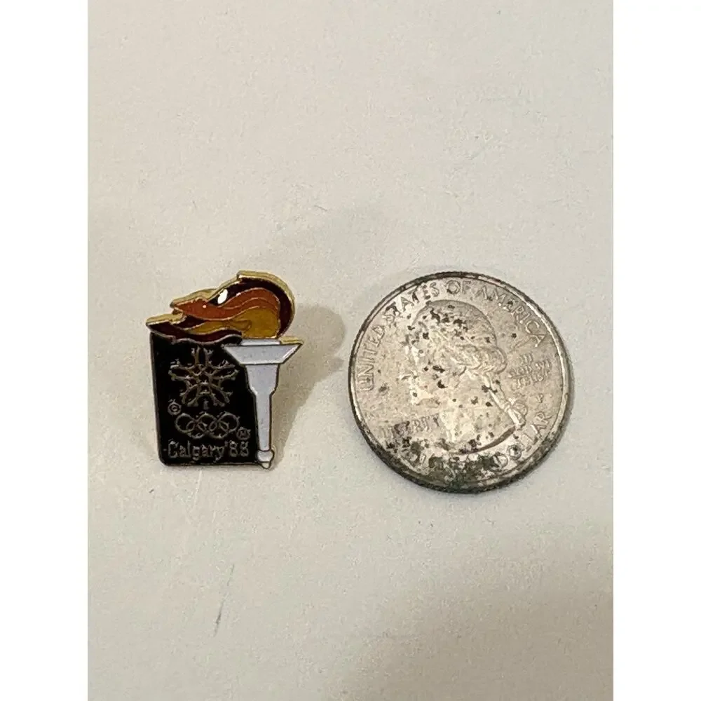 Lot Of 5 Vintage 1988 Calgary Canada Winter Olympic Games Lapel Pins